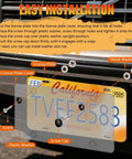 Two Pack License Plate Cover Protector For American Cars, Tough As Nails Polycarbonate Shield With Smoke Gray Finish installation guide