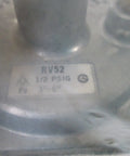 MAXITROL RV52 gas regulator close-up showing 1/2 PSIG on a metal body