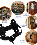Heavy Duty Anti Tip Furniture Straps With Adjustable Wall Mount Kit For Dresser And TV Stand Supplies with black nylon strap and wall mount.