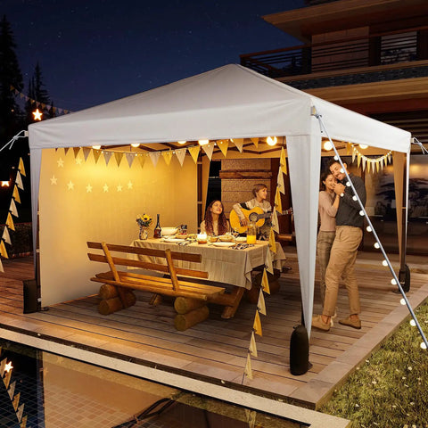 10x10 Pop Up Canopy With Sidewalls For Events And Camping Portable Instant Tent With Carry Bag Easy Setup Under 5 Minutes Sturdy