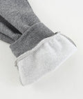 Close-up of grey cuff detail on Three Pack Boys Sweatpants Fleece Joggers With Zipper Pockets Cozy Everyday Lounge And Gym Class Ready.