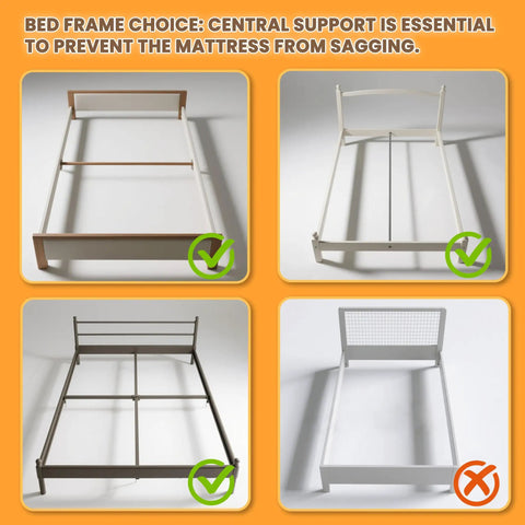 Twin Size Sag Proof Box Spring With Smooth Wooden Slats And Soft Rounded Corners Boasts Heavy Duty Steel Braces That Crush Up To Three Thousand Pounds A Rock Solid Core That Keeps Everything Snug with supportive bed frames.