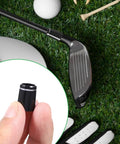 Black Golf Ferrule Set For Irons 12 Pack 0.335 Inch Tip Shaft Sleeve Adapter Durable Plastic Ferrules With Silver Ring All Iron Shaft Compatible Golf Club Accessories