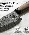Japanese Stainless Steel Chef Knife 6.3 Inch Professional Kitchen Prep Tool Razor Sharp Blade detailed close-up with textured edge.