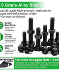 Workhorse M3 Screw Assortment Kit Featuring 1015 Hex Socket Cap Head Screws Straight Up with 12.9 grade alloy steel bolts.