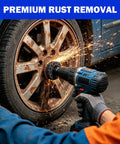 Wheel Hub Resurfacing Kit With Six Cleaning Pads for rust removal on lug studs and brake rotors using electric drill
