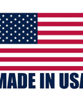 American flag with stars and stripes, featuring the text 'MADE IN USA' underneath, symbolizing patriotism.