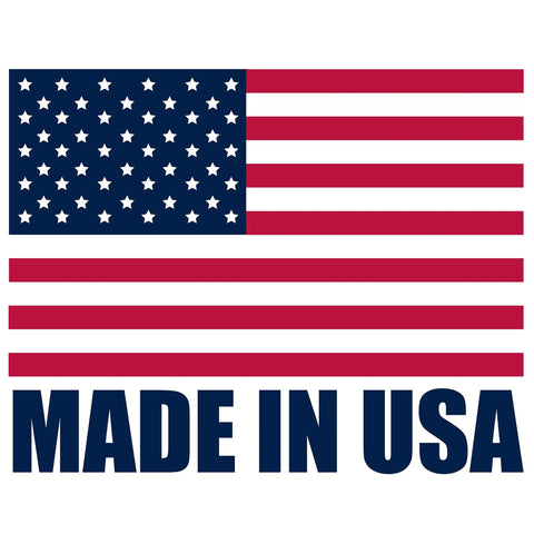 American flag with stars and stripes, featuring the text 'MADE IN USA' underneath, symbolizing patriotism.