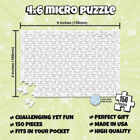 Hot Air Balloons Mini Jigsaw Puzzle 150 Pieces Portable Pocket Size 4x6 Inches When Complete Cute Travel Puzzle Unique Gift Idea for Adults Made in USA