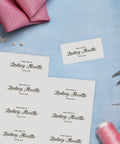 Printable Fabric Sheets For Inkjet Printer 8.5 By 11 Inch, Easy DIY Iron On Transfers, 5 Sheets Pack on a crafting table