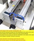 Heavy Duty Horizontal Pneumatic Paste Filling Machine Featuring Dual Nozzles And A Stainless Steel Heating Mixing Hopper close-up of control valves and piston rods