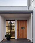 Rock Solid Through Door Drop Box With A Smooth Combo Lock And Rear Access Door that fits modern homes and is ideal for secure package handling.