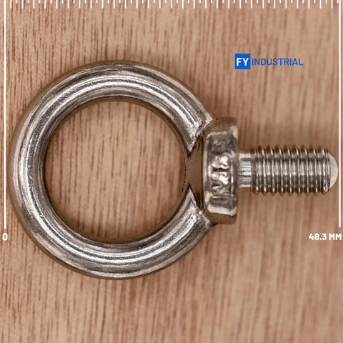 Beefy Industrial Grade M8 Stainless Steel Lifting Eyebolts Set Of 5 For Rigging And Hoisting Heavy Duty Shoulder Eye Bolts 304