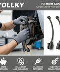 Rear brake pad wear sensor set, 2-pack with black cables, for VW Touareg, Porsche Cayenne, Panamera.
