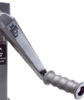 DLx-SF Marine jack swivel lever, gray metal with ribbed grip, 2,000 lb capacity