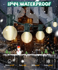 Cozy Up Your Patio With 25 Ft Outdoor Globe String Lights 27 Clear G40 Bulbs Plus 2 Spares Perfect For Patio Backyard Cafe