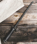 12 Inch Honing Steel Knife Sharpener Rod For Kitchen Knives And Scissors Hard As Steel With Gift Box, on wooden surface