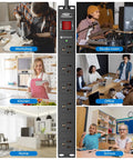 Beefy Heavy Duty Metal Power Strip With Switch Six Outlet 15A 1875W Durable Aluminum Housing 6 Foot Cord Ready For Workshop Garage Home Office Electronics And Tools vertical 6-outlet strip