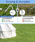 Comparison of aluminum vs plastic tent pegs with strength and durability features highlighted