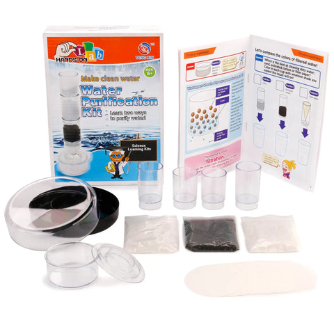 Epic Compound Microscope Starter Kit For Kids Featuring 1200x Magnification With Dope Accessory Pack includes water purification kit components.