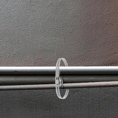 Heavy Duty Stainless Steel Pex Clamps With Quick Release Design For Plumbing Fittings on metal pipe