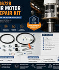 Go-To Air Motor Repair Kit For Graco Fireball 300 And Monark Pumps, Upper Air Motor Rebuild Kit with parts list and compatibility details