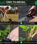 Steps to install Heavy Duty Weed Barrier Landscape Fabric 3ft X 100ft 3.2oz Woven Garden Cloth for Beds and Lawns