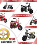 60 Tooth Mini Bike Sprocket For 40 41 420 Chain With 37mm Bore And 6 Hole Mount Rear Sprocket and compatible mini bikes