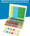 120 Lab Grade Microscope Slides With Specimens Set for Kids and Adults, All-In-One STEM Biology Kit for Homeschool and Classrooms, Botany, Zoology, Microbiology, Histology, and Cells, plastic storage case and labeled slides