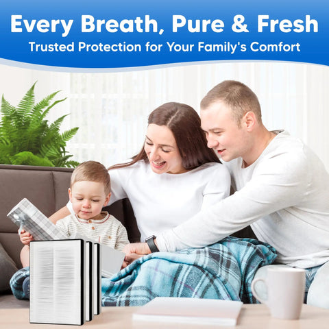 Direct Fit H13 Replacement Filter 4 Pack With Activated Carbon Foam Prefilters AC550 Air Purifier Media Kit Legit Clean Air Zero Fuss Fresh Air Straight Up Reliable Daily Performance