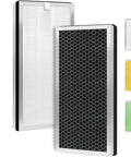 MA Series 40 Replacement Filter Pack of 2 for Air Purifier, 3 in 1 Filtration With H13 True HEPA, black and white filter view