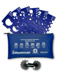 Pro Grade Thread Identification Kit with Pitch Gauge and Fitting Cards, Six Measurement Cards in Vinyl Bag, TPI Imperial Scale