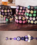 Frangipani Flower Beads Set 50Pcs 12mm Polymer Clay Plumeria Floral Beads Assorted Colors used in bracelets and keychains