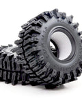 1.0 Crawler Tires 58mm Tall 1.0 Inch Mud Slingers Soft Sticky Compound for RC 1/24 SCX24 And 1/18 TRX4M Upgrades, side view