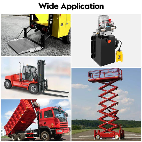 Dump Trailer Remote Control Switch For 4 Wire 12V Double Acting Hydraulic Pump Power Supply Unit Remote Controller Upgrade shown with applications