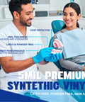 Heavy Duty Synthetic Vinyl Exam Gloves Thick Nitrile Blend Disposable Medical Grade Large 1000 Count with dental professional.