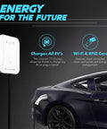 Level 2 EV Charger 50 Amp 240V Portable Home Charging Station with J1772 Plug, WiFi RFID, UL Certified, charging electric car