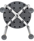 Bottom view of Aluminum Bath And Shower Chair With Adjustable Height And Anti Slip Medical Seat For Easy Safe Transfers 300 Lb Weight