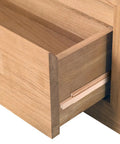 Heavy Lifter Solid Wood Drawer Slides 16 Inch Bottom Center Mount Replacement Kit with visible wooden drawer glider.