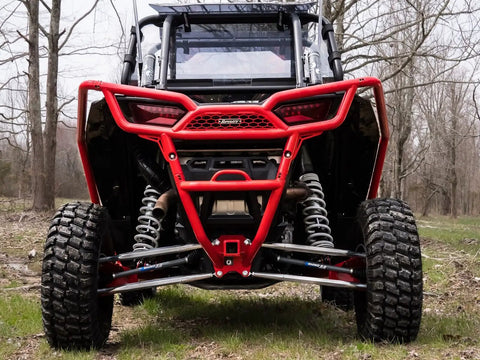 Beefed Up Billet Aluminum Rear Radius Arms For Polaris RZR XP 1000 And XP 4 1000 Models, 1-1/4 Inch 7075 Solid Aluminum Bar Upgrade Over OEM 3/4 Inch rear view on RZR