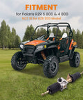 Beefy Steering Rack And Pinion With Tie Rod Ends For RZR S 800 EFI And RZR 4 800 EFI 2009 To 2014 next to Polaris RZR on grass