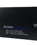 Heavy Duty Access Control Power Supply Box Pumping Out Steady 12Vdc Current For Wiegand Boards with black metal enclosure.