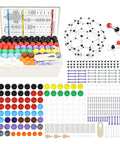 Hands On Molecular Model Kit With 444 Pieces For Organic Chemistry Atoms And Bonds C60 Included Build Realistic Molecular Structures