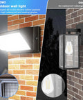 150W Dusk To Dawn Outdoor Wall Pack Light With Photocell 5000K Waterproof Flood Fixture 21000 Lumens 100 277V Energy Saving LED Light For Building Yard Warehouse Garage installed on brick wall.