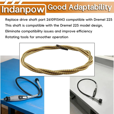 Two Pack Drive Shafts For Rotary Tool Extension Shaft Flexible Inner Core 2610914543 Replacement Parts shown on table