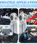 4 Pack Half Inch Rod End Bearings Heim Joints With Right Hand Female Thread And Half Inch Bore Lock Nut Bushing Assembly Self Aligning Design Built To Last Heavy Duty Low Noise Corrosion And Wear Resistant, rod ends used on suspension and hydraulic linkages