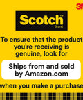 Scotch brand authenticity message with Amazon shipping information and 3M logo