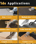 20V Max Cordless Sheet Metal Cutter Bare Tool Compatible With 20V Max And 60V Flex Batteries cutting various materials