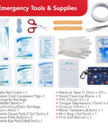 Kids First Aid Kit 246-Piece Bundle For Travel, Home, And Car Emergency Needs, Baby And Toddler Safe, Portable Mini Bag Included