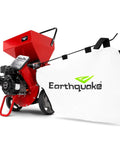 Heavy Duty 301cc Chipper Shredder With 4 Cycle Viper Engine, Dock And Lock Debris Bag, 3 Inch Max Wood Diameter, Red, Rugged Yard Mulcher